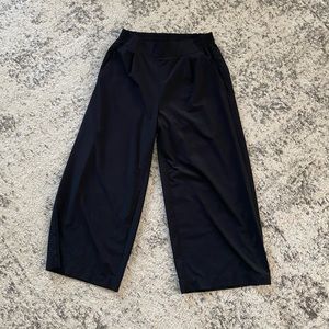 Athleta Black Brooklyn Wide Leg Crop Pant